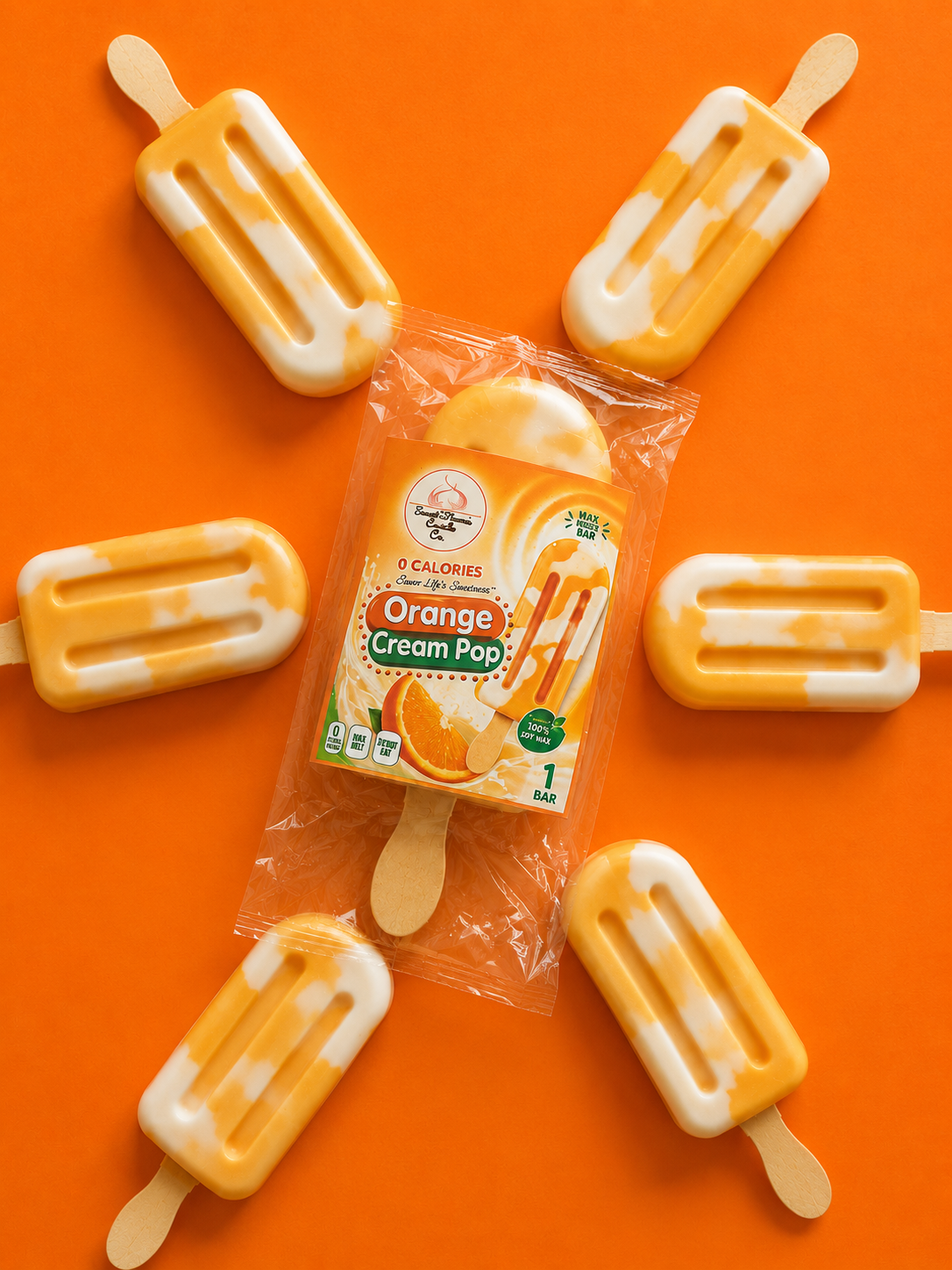 Orange Cream Pop Wax Melt | Sweet Themes Candle Co.