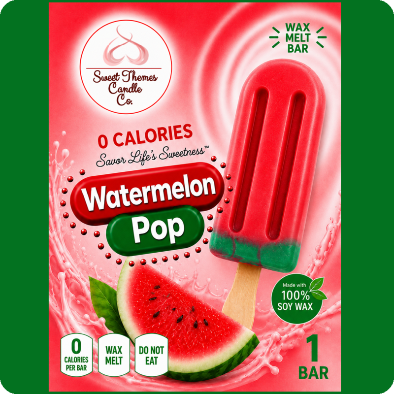 Watermelon Pop Wax Melt | Sweet Themes Candle Co.
