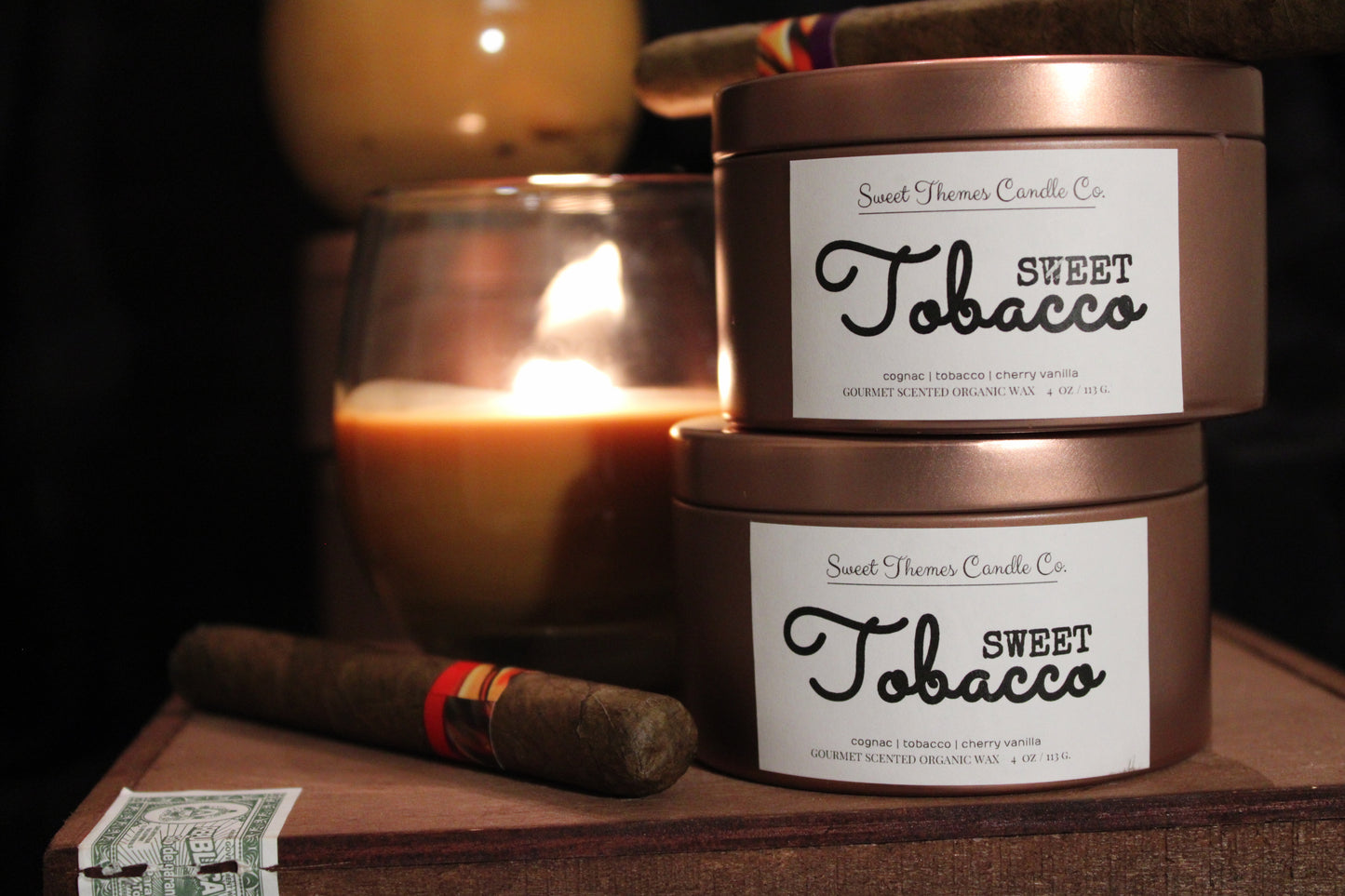 Sweet Tobacco Wooden Wick
