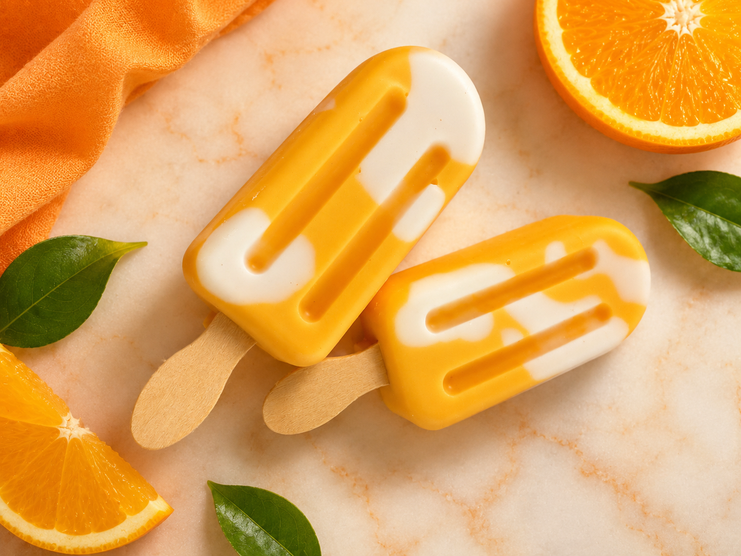 Orange Cream Pop Wax Melt | Sweet Themes Candle Co.