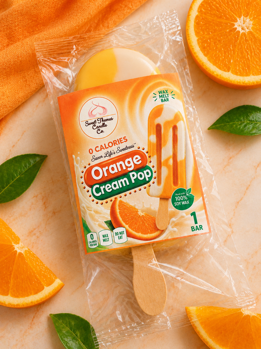 Orange Cream Pop Wax Melt | Sweet Themes Candle Co.